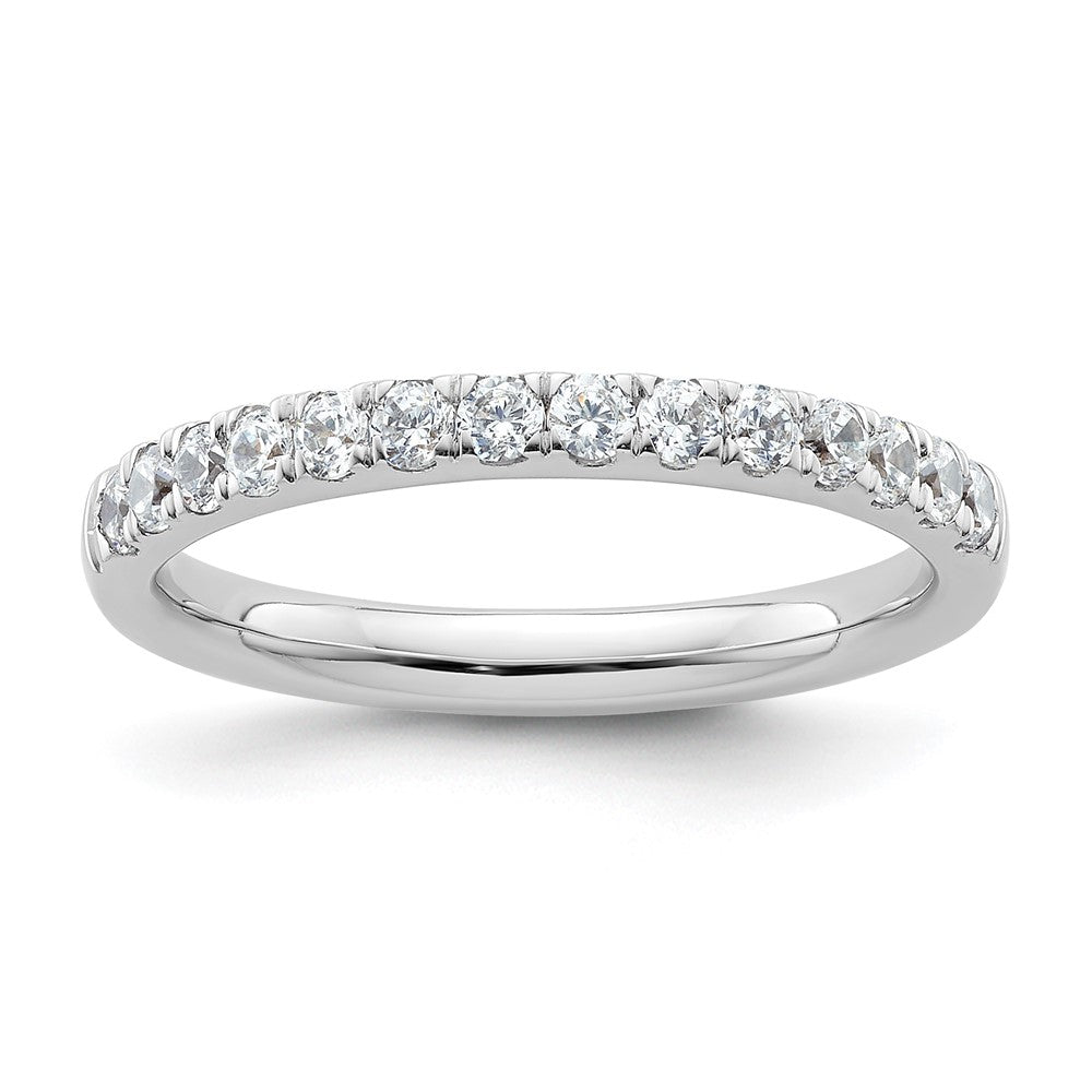 14k White Gold 1/2 carat Diamond Complete Wedding Band