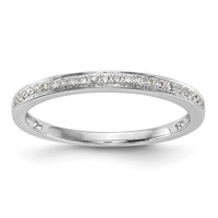 Load image into Gallery viewer, 14k White Gold 1/15 carat Diamond Complete Wedding Band
