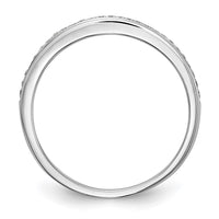 Load image into Gallery viewer, 14k White Gold 1/15 carat Diamond Complete Wedding Band
