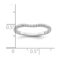 Load image into Gallery viewer, 14k White Gold Diamond Wed Band, VS quality

