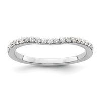 Load image into Gallery viewer, 14k White Gold Diamond Wed Band, VS quality
