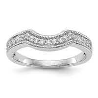 Load image into Gallery viewer, 14k White Gold 1/4 carat Diamond Complete Wedding Band
