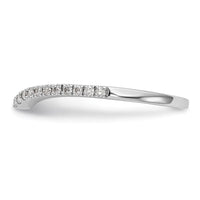 Load image into Gallery viewer, 14k White Gold 1/8 carat Diamond Complete Wedding Band
