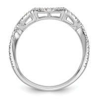 Load image into Gallery viewer, 14k White Gold 1/3 carat Diamond Contoured Complete Wedding Band
