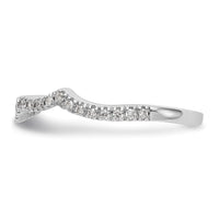 Load image into Gallery viewer, 14k White Gold 1/3 carat Diamond Contoured Complete Wedding Band
