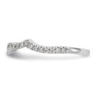 Load image into Gallery viewer, 14k White Gold 1/3 carat Diamond Contoured Complete Wedding Band
