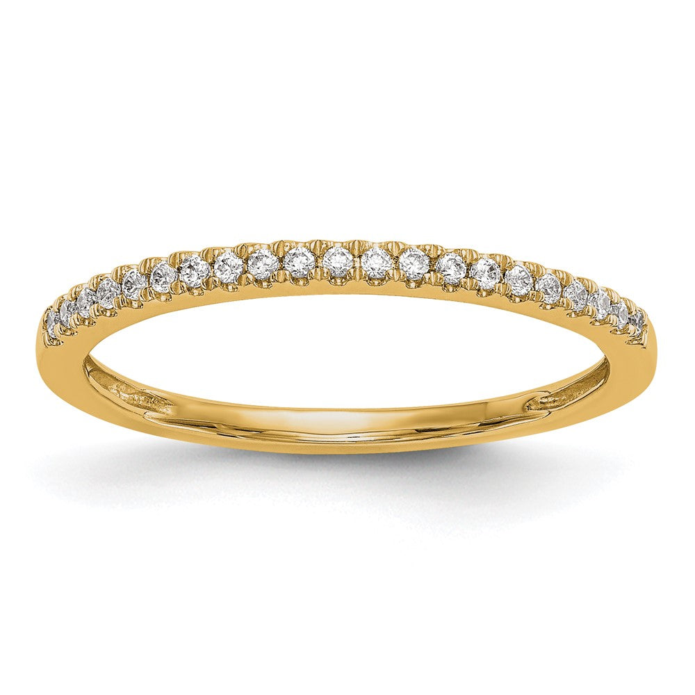 14K Yellow Gold Diamond Wedding Band