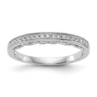 Load image into Gallery viewer, 14K White Gold 1/10 carat Diamond Complete Wedding Band

