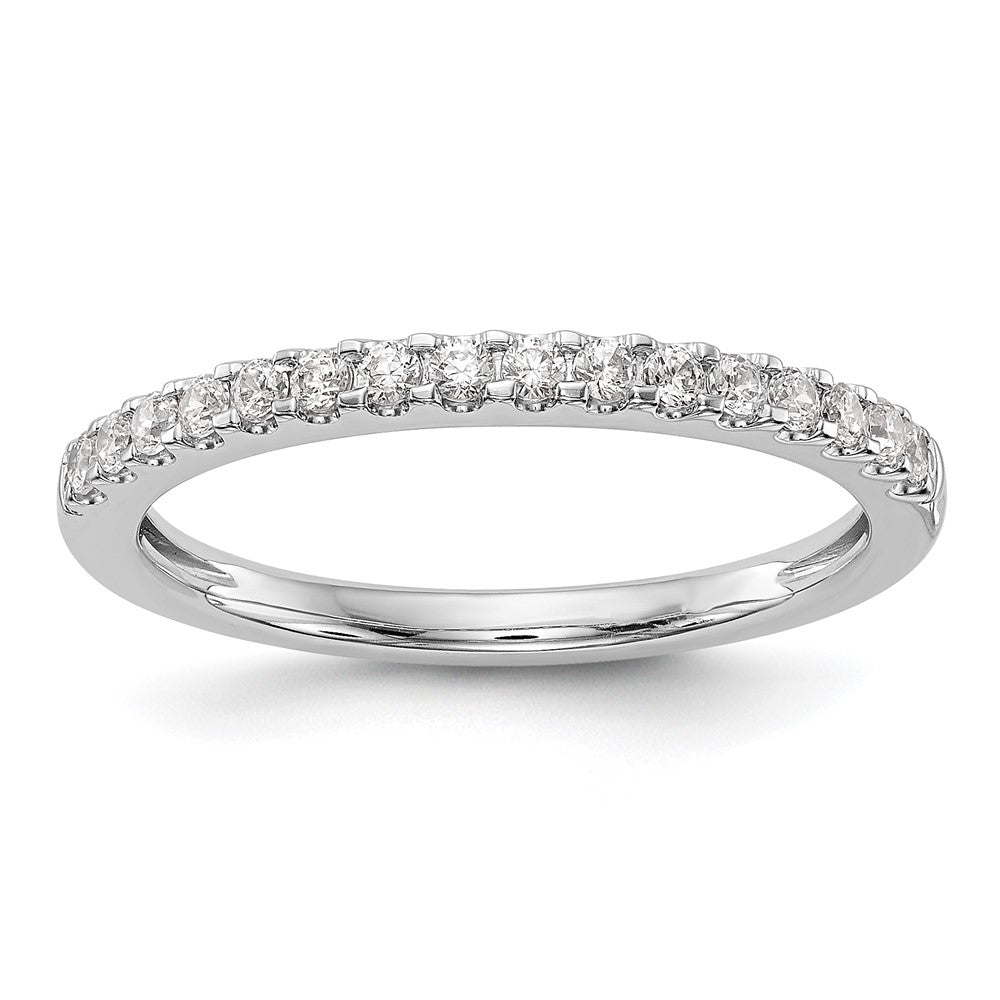 14K White Gold 1/4 carat Diamond Complete Wedding Band