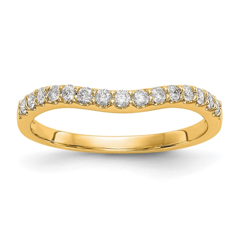 14K Yellow Gold Diamond Wedding Band