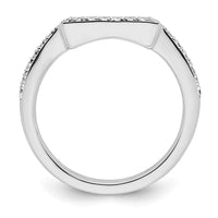 Load image into Gallery viewer, 14K White Gold 1/6 carat Diamond Contoured Complete Wedding Band
