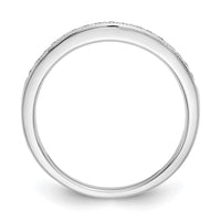 Load image into Gallery viewer, 14K White Gold 1/6 carat Diamond Contoured Complete Wedding Band
