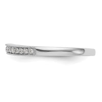 Load image into Gallery viewer, 14K White Gold 1/6 carat Diamond Contoured Complete Wedding Band
