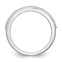 Load image into Gallery viewer, 14K White Gold 1/4 carat Diamond Complete Wedding Band
