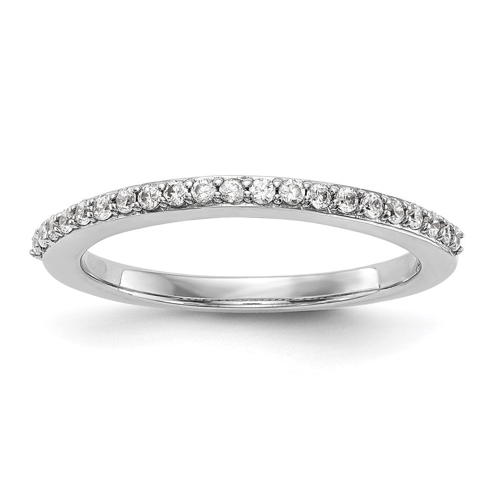 14K White Gold 1/4 carat Diamond Complete Wedding Band