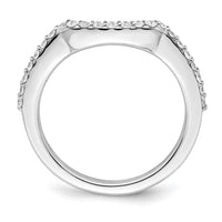 Load image into Gallery viewer, 14K White Gold 1/3 carat Diamond Contoured Complete Wedding Band
