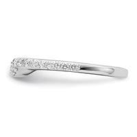 Load image into Gallery viewer, 14K White Gold 1/3 carat Diamond Contoured Complete Wedding Band
