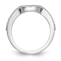 Load image into Gallery viewer, 14K White Gold 1/3 carat Diamond Contoured Complete Wedding Band
