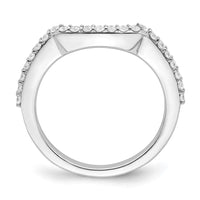 Load image into Gallery viewer, 14K White Gold 1/3 carat Diamond Contoured Complete Wedding Band
