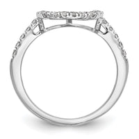 Load image into Gallery viewer, 14K White Gold 1/5 carat Diamond Contoured Complete Wedding Band
