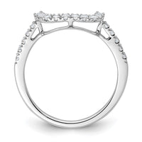 Load image into Gallery viewer, 14K White Gold 1/3 carat Diamond Contoured Complete Wedding Band
