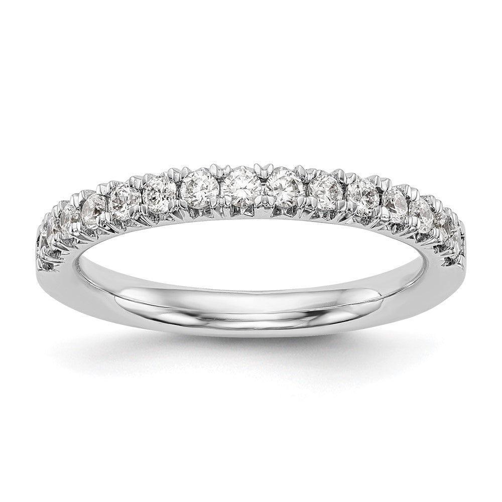 14K White Gold 3/8 carat Diamond Complete Wedding Band