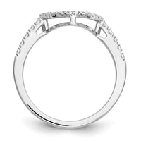 Load image into Gallery viewer, 14K White Gold 1/5 carat Diamond Contoured Complete Wedding Band
