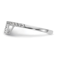 Load image into Gallery viewer, 14K White Gold 1/5 carat Diamond Contoured Complete Wedding Band
