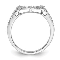 Load image into Gallery viewer, 14K White Gold 1/4 carat Diamond Contoured Complete Wedding Band
