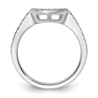 Load image into Gallery viewer, 14K White Gold 1/5 carat Diamond Contoured Complete Wedding Band
