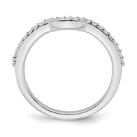 Load image into Gallery viewer, 14K White Gold 1/4 carat Diamond Contoured Complete Wedding Band
