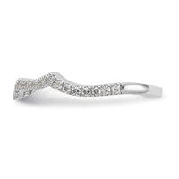 Load image into Gallery viewer, 14K White Gold 1/3 carat Diamond Contoured Complete Wedding Band
