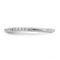 Load image into Gallery viewer, 14K White Gold 1/4 carat Diamond Contoured Complete Wedding Band
