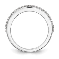 Load image into Gallery viewer, 14K White Gold 1/4 carat Diamond Contoured Complete Wedding Band

