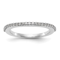 Load image into Gallery viewer, 14K White Gold 1/4 carat Diamond Contoured Complete Wedding Band
