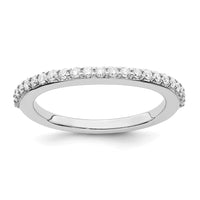 Load image into Gallery viewer, 14K White Gold 1/3 carat Diamond Contoured Complete Wedding Band
