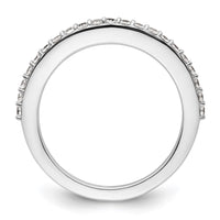 Load image into Gallery viewer, 14K White Gold 1/3 carat Diamond Contoured Complete Wedding Band
