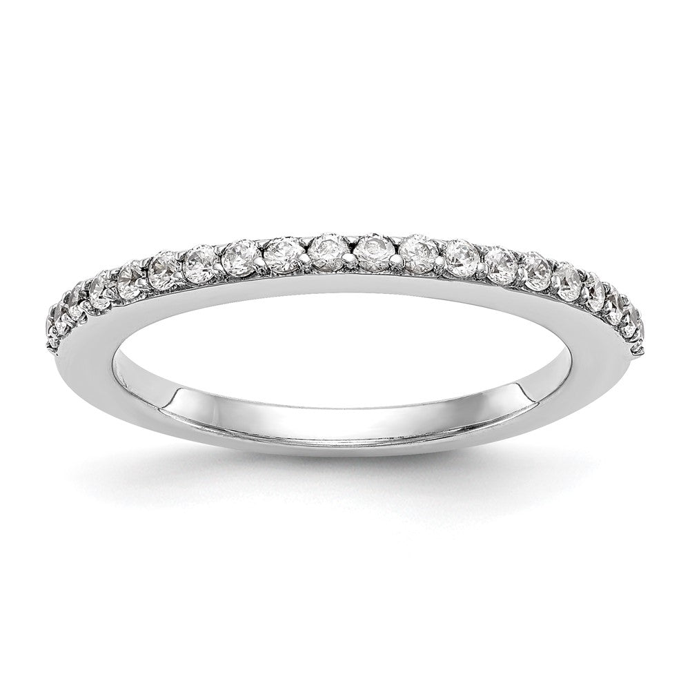14K White Gold 1/4 carat Diamond Complete Wedding Band