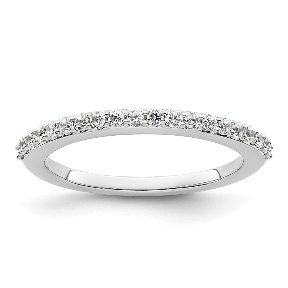 14K White Gold 1/3 carat Diamond Complete Wedding Band