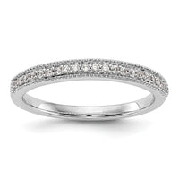 Load image into Gallery viewer, 14K White Gold 1/8 carat Diamond Complete Wedding Band
