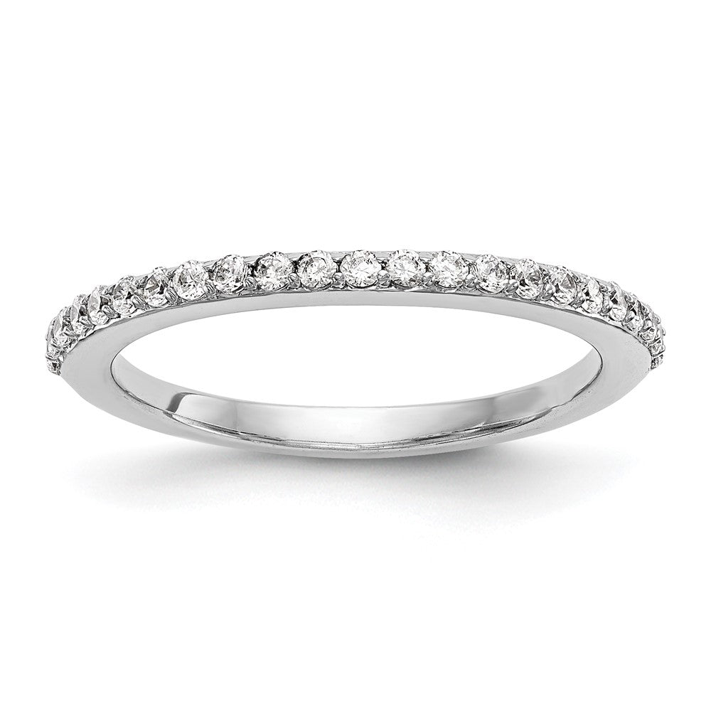14K White Gold 1/3 carat Diamond Complete Wedding Band