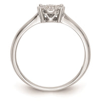 Load image into Gallery viewer, 14K White Gold Halo Cluster 1/3 carat Diamond Complete Engagement Ring
