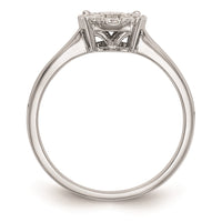 Load image into Gallery viewer, 14K White Gold Halo Cluster 1/2 carat Diamond Complete Engagement Ring
