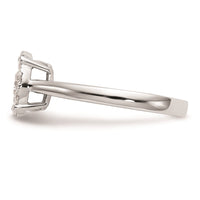 Load image into Gallery viewer, 14K White Gold Halo Cluster 5/8 carat Diamond Complete Engagement Ring
