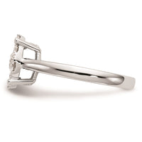 Load image into Gallery viewer, 14K White Gold Halo Cluster 1 carat Diamond Complete Engagement Ring
