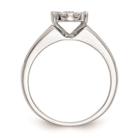 Load image into Gallery viewer, 14K White Gold Halo Cluster 1 carat Diamond Complete Engagement Ring
