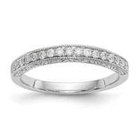 Load image into Gallery viewer, 14k White Gold 1/5 carat Diamond Complete Wedding Band
