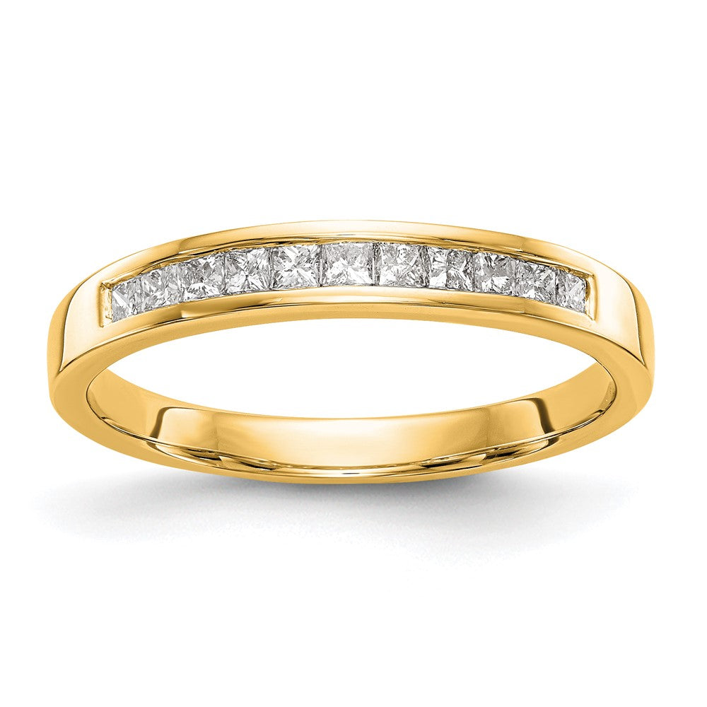 14k Yellow Gold Diamond Wedding Band