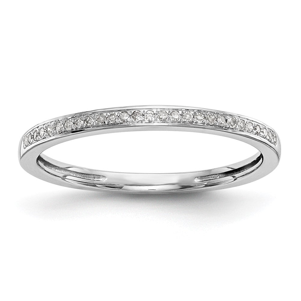 14k White Gold 1/6 carat Diamond Set of 2 Complete Wedding Bands