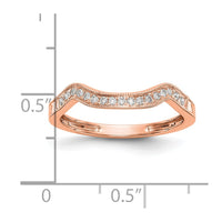 Load image into Gallery viewer, 14k Rose Gold Diamond Wedding Band
